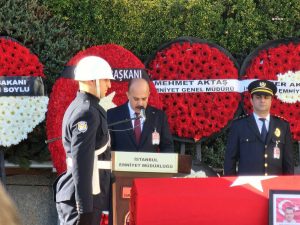Silivri'de Sehit Edilen Komiser Yardimcisi Alim Nar Icin Istanbul Emniyet Mudurlugu'nde Toren Duzenlendi