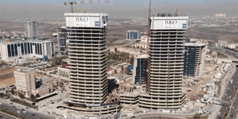 Ankara Büyükşehir Belediyesi'nin kaçak inşaat nedeniyle yıkım kararı aldığı TOGO