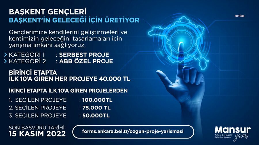 Ankara Büyükşehir Belediye (ABB) Başkanı Mansur Yavaş, “Türkiye’nin kurumsal anlamda