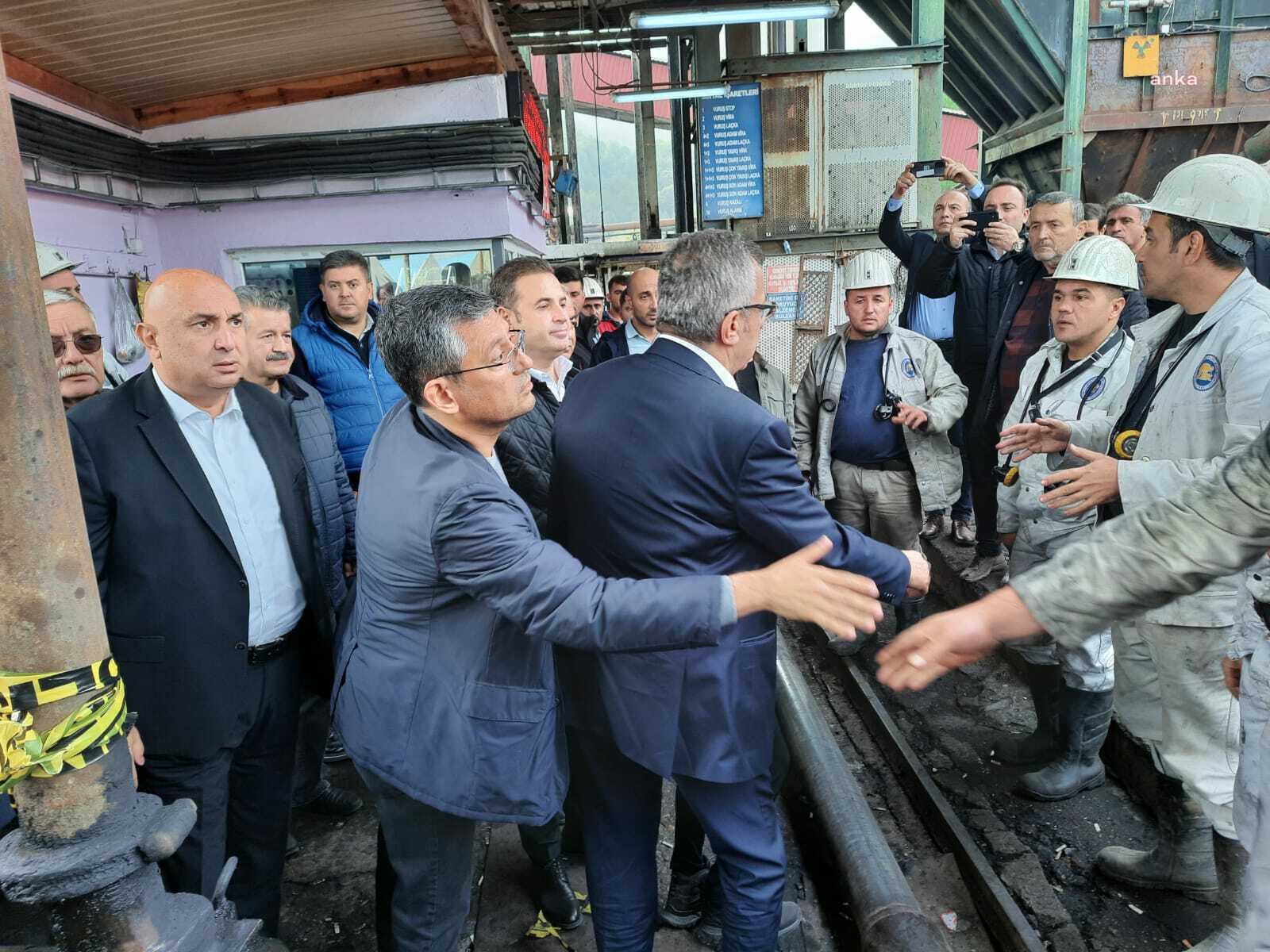 CHP heyeti Amasra’daki maden faciasının yaşandığı bölgeye ulaştı ve inceleme