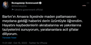 Zelenski: Hayatini Kaybedenlerin Yakinlarina Taziyelerimi Sunuyorum, Yaralananlara Acil Sifalar Diliyorum