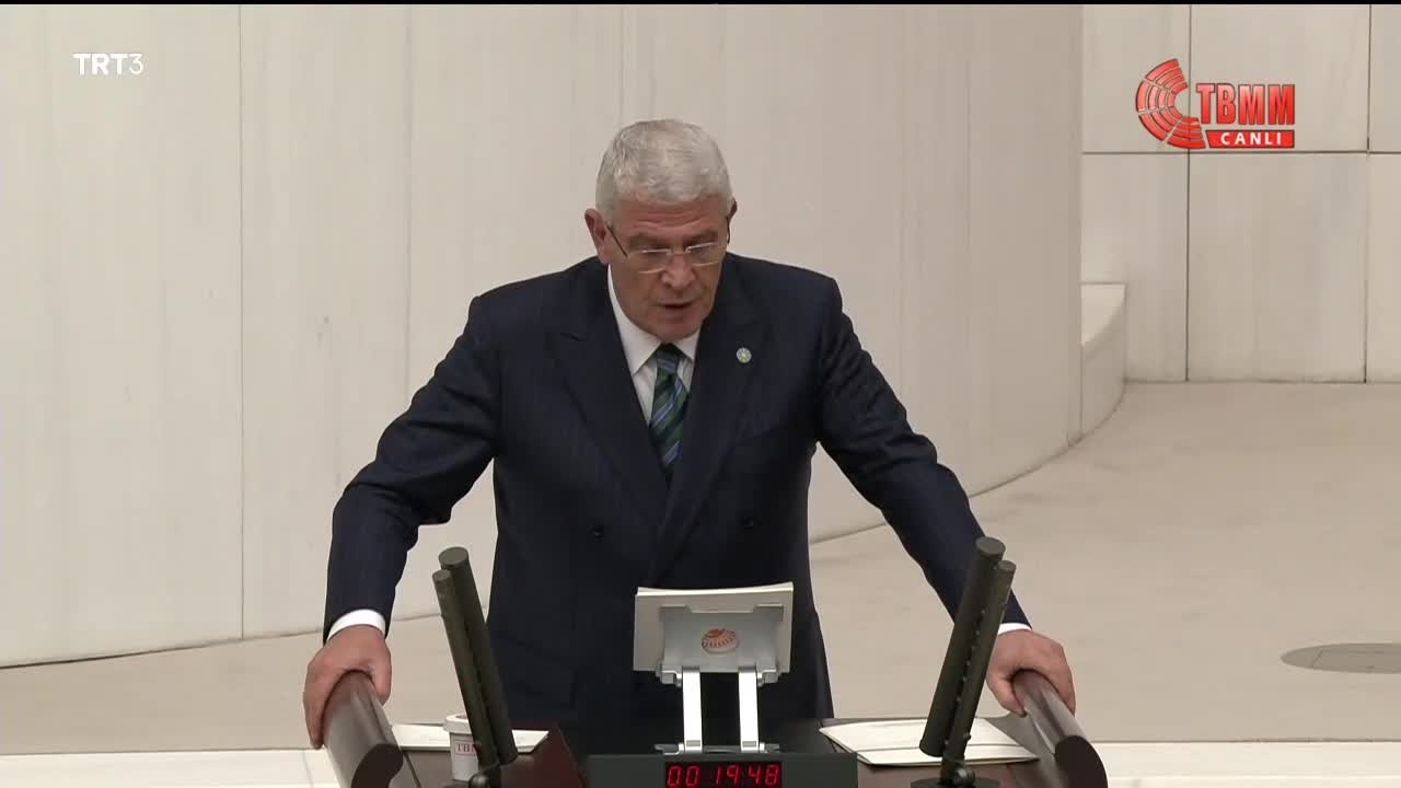 İYİ Parti Grup Başkanvekili Müsavat Dervişoğlu, TBMM Genel Kurulu’nda “sansür