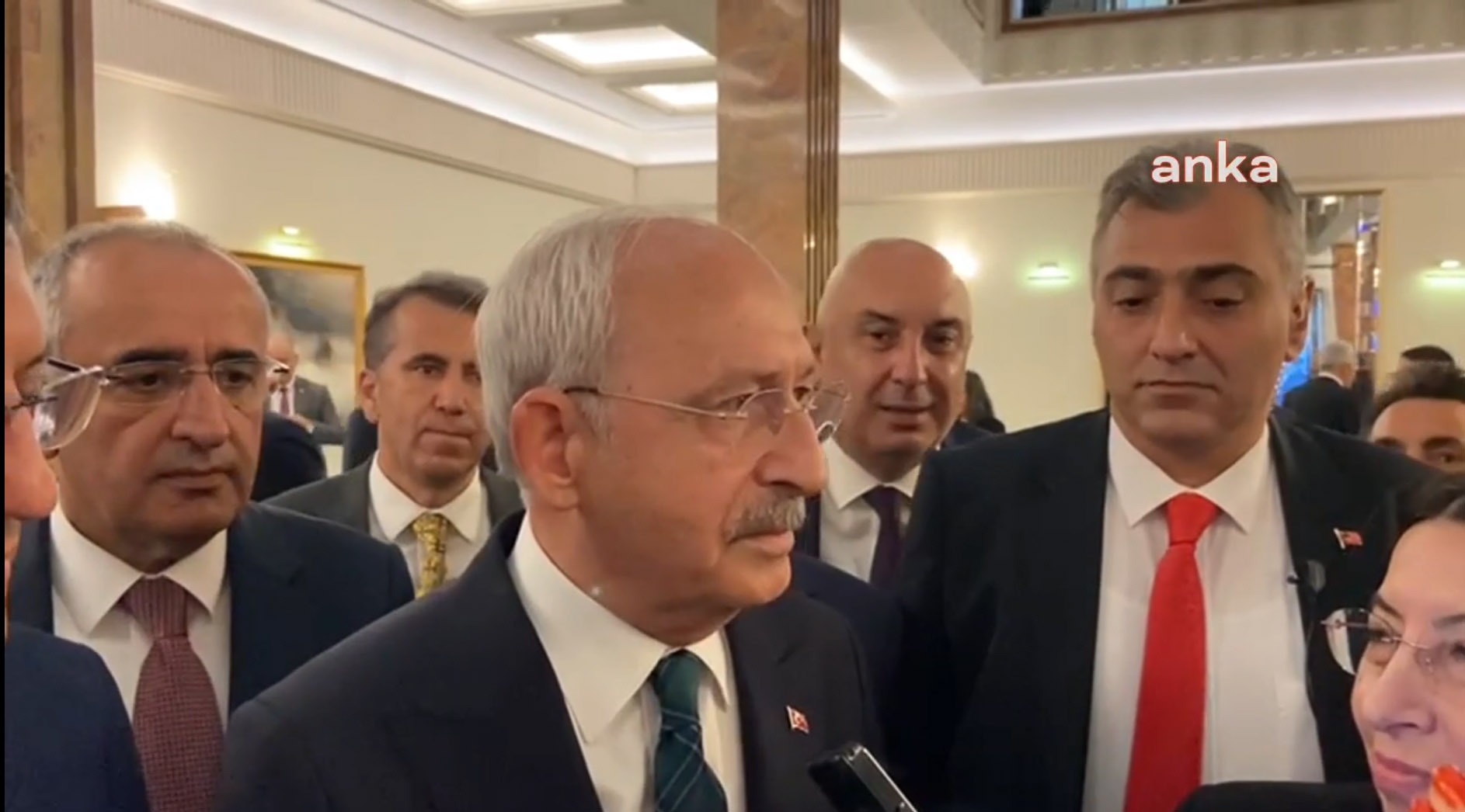CHP Genel Başkanı Kemal Kılıçdaroğlu; Cumhurbaşkanı Recep Tayyip Erdoğan’ın konuştuğu