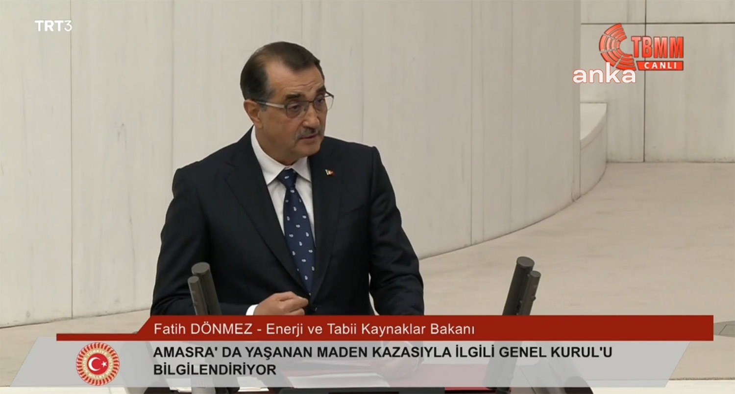 Enerji ve Tabii Kaynaklar Bakanı Fatih Dönmez, Bartın'daki maden faciası