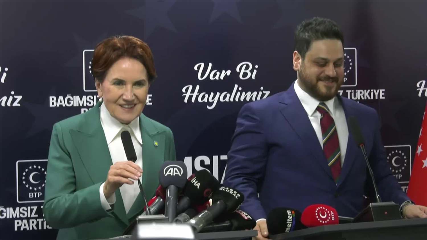 İYİ Parti Genel Başkanı Meral Akşener, Bağımsız Türkiye Partisi Genel