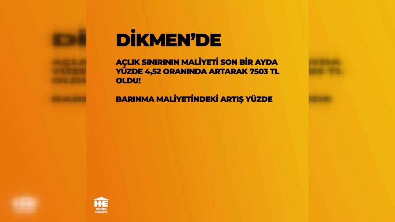 Halkevleri Dikmen Şubesi’nin yaptığı araştırmaya göre; Ankara’nın Dikmen semtinde yaşayan