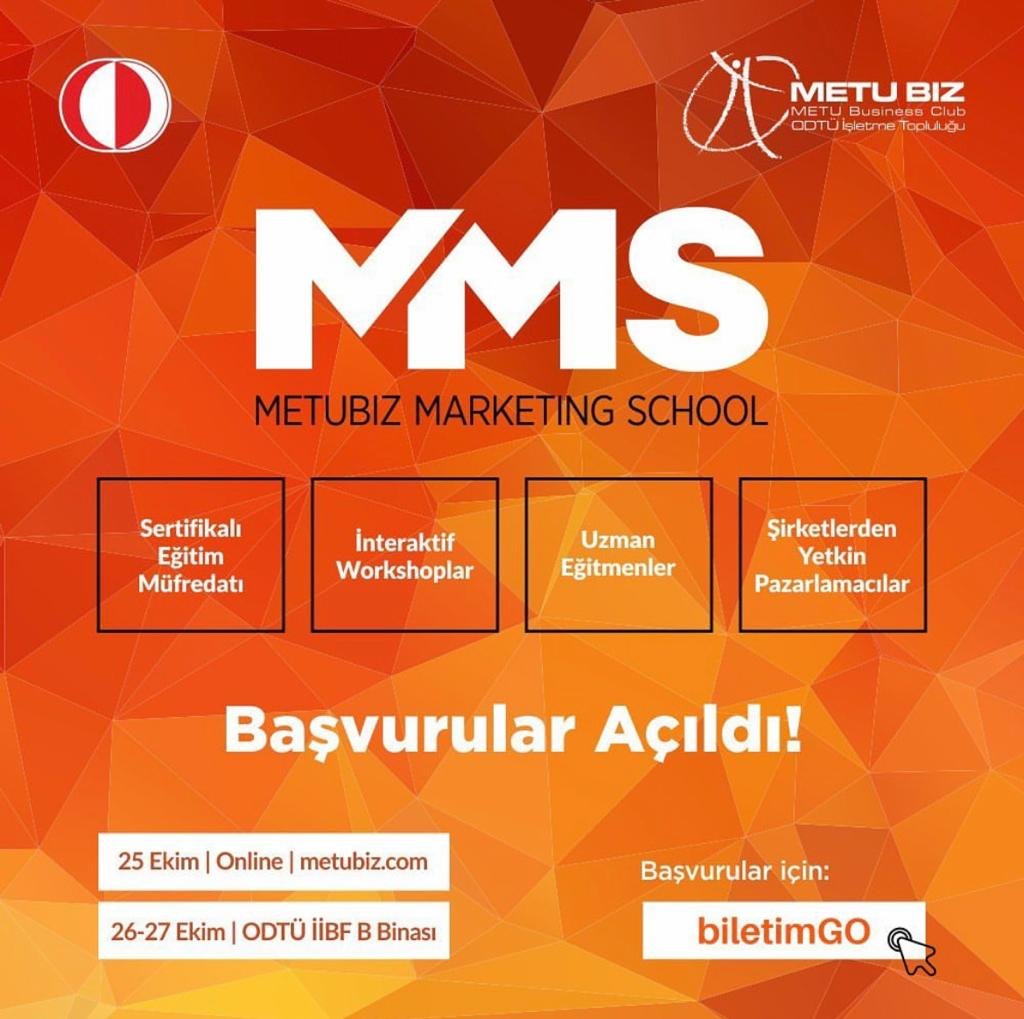 ODTÜ İşletme Topluluğu, pazarlamayı bir okul niteliğinde sunan METUBIZ Marketing