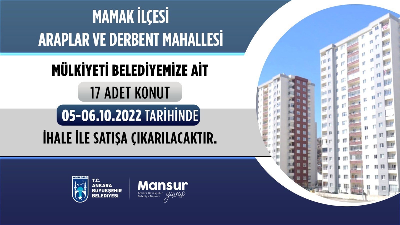 Ankara Büyükşehir Belediyesine Emlak ve İstimlak Daire Başkanlığı, Mamak ilçesinde