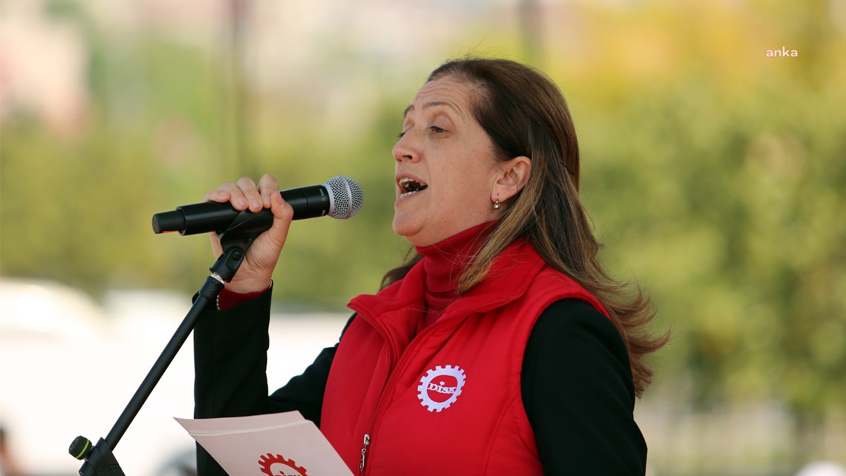Devrimci İşçi Sendikaları Konfederasyonu (DİSK) Genel Başkanı Arzu Çerkezoğlu, Bartın