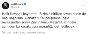 Usta Gazeteci ve Sunucu Halit Kivanc Hayatini Kaybetti