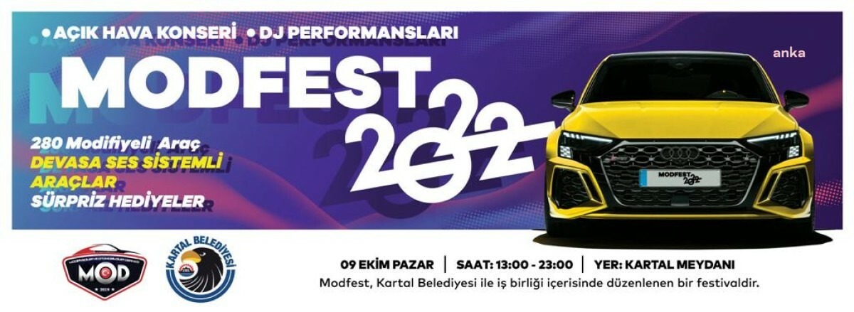 Modifiye araç tutkunları ‘MODFEST’ ile ikinci kez Kartal’da buluşuyor. 9