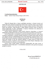 Cumhurbaskani Erdogan, 'Katilim Finans Strateji Belgesi'ne Iliskin Genelge Yayinladi