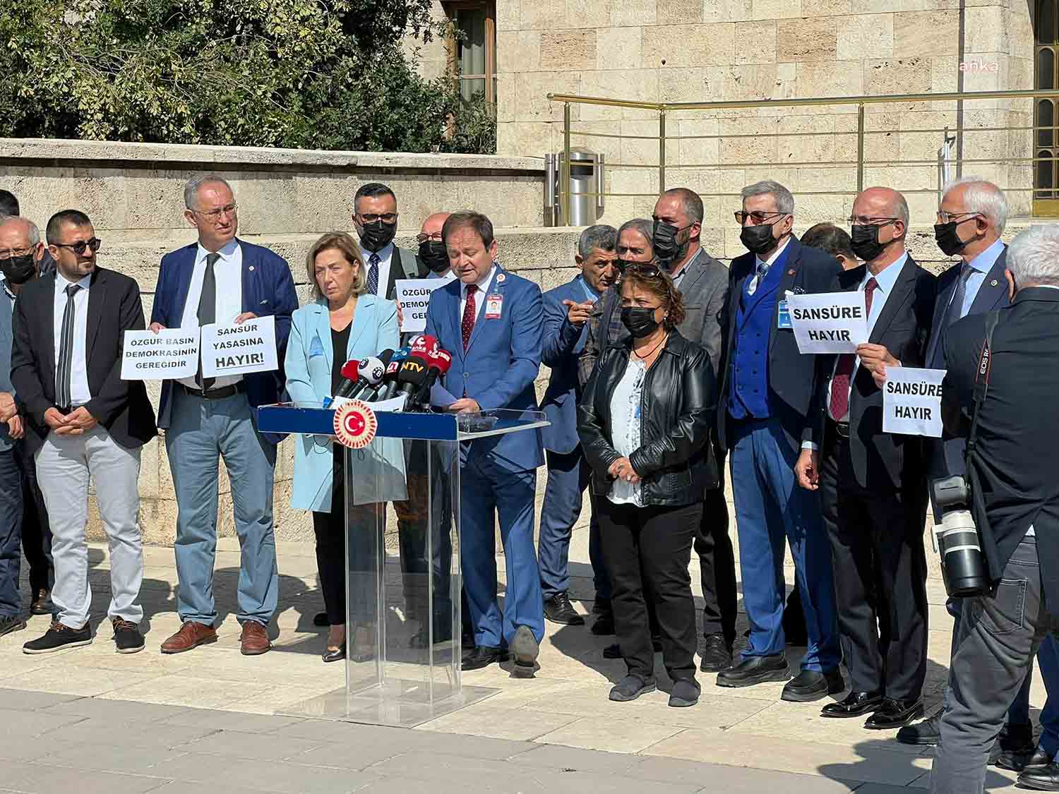 Medya Dayanışma Grubu bileşeni basın meslek örgütlerinin yöneticileri, TBMM’de milletvekilleri