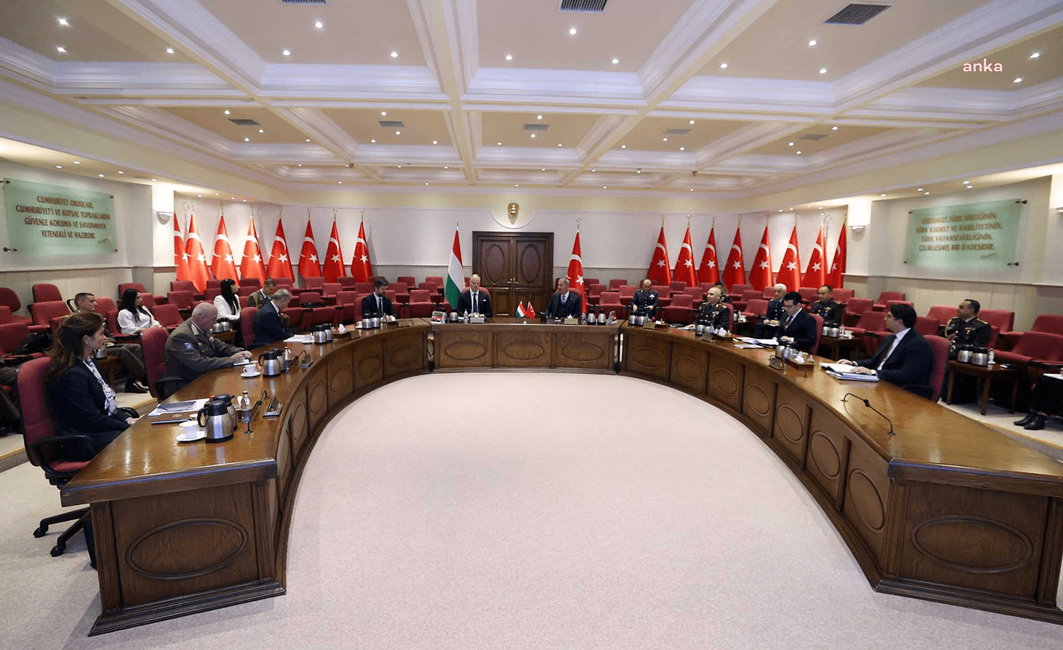 Milli Savunma Bakanı Hulusi Akar, resmi davetli olarak Ankara’da bulunan