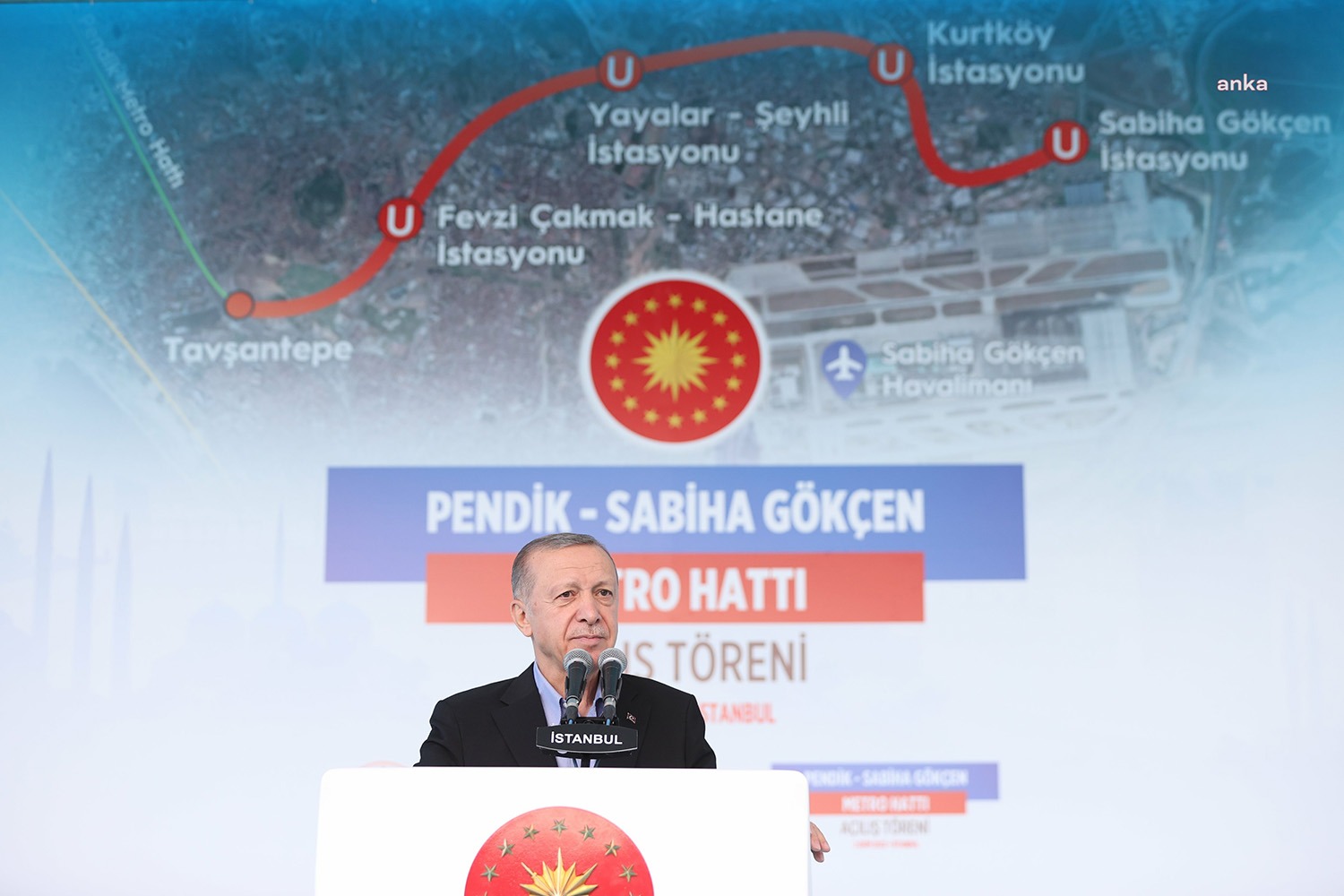 Cumhurbaşkanı Recep Tayyip Erdoğan, Pendik - Sabiha Gökçen Metro Hattı