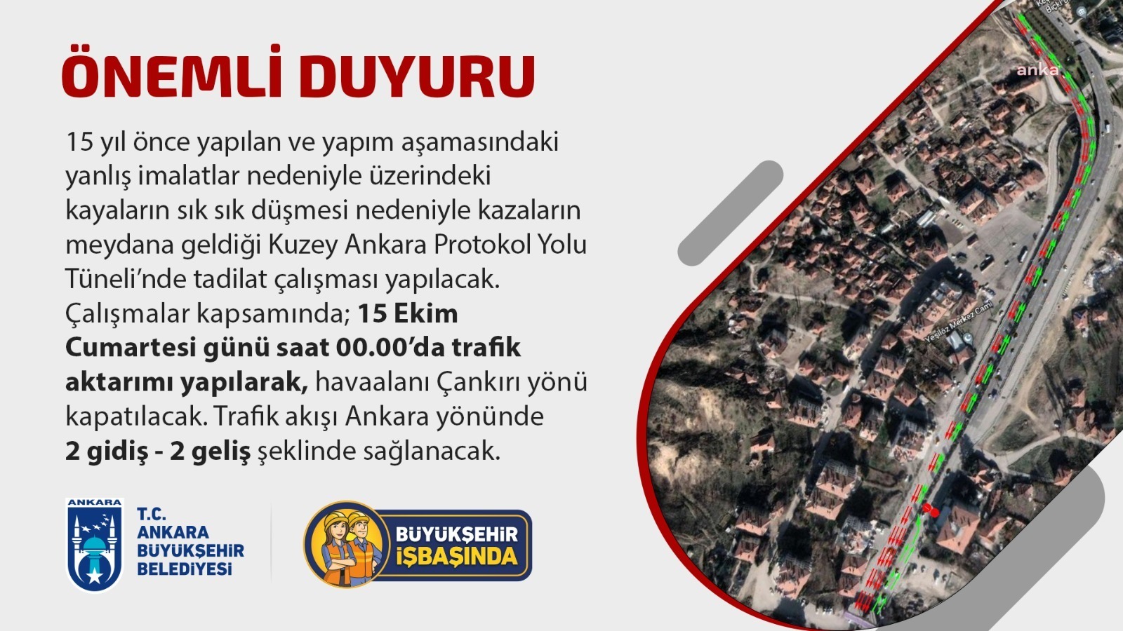 Ankara Büyükşehir Belediyesi, 15 yıl önce yapılan ve yapım aşamasındaki