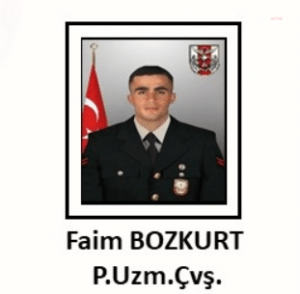 MSB: Uzman Cavus Faim Bozkurt Sehit Oldu