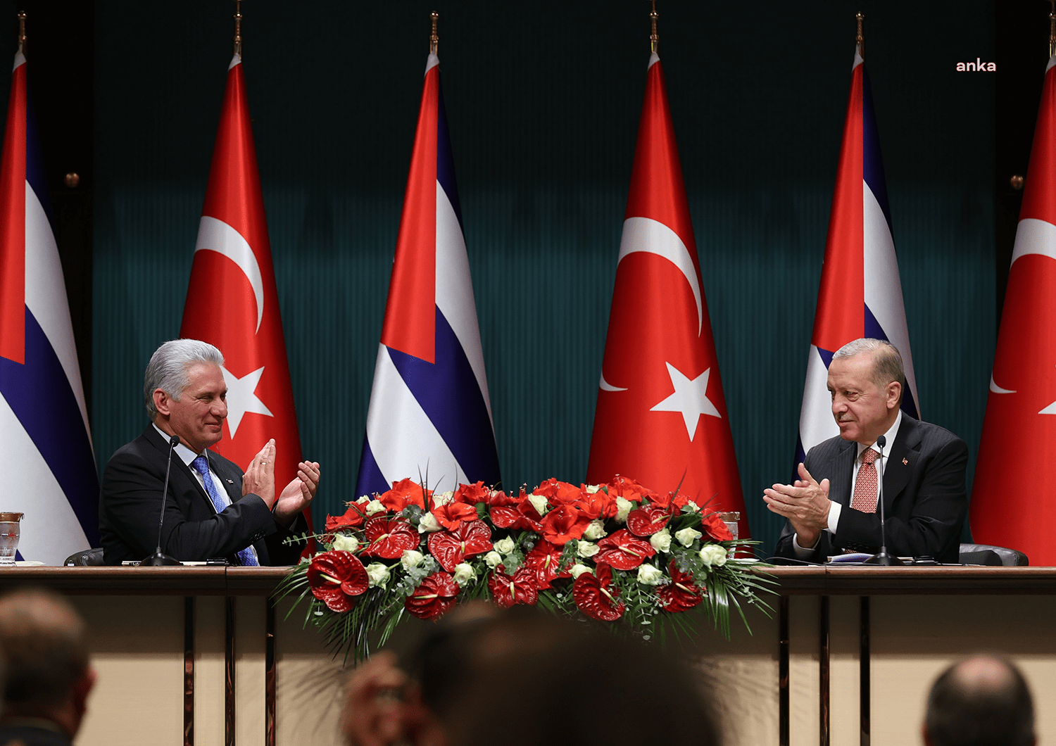 Cumhurbaşkanı Recep Tayyip Erdoğan, Küba Devlet Başkanı Miguel Mario Díaz-Canel