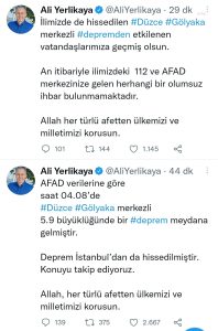 Vali Yerlikaya: Herhangi Bir Olumsuz Ihbar Bulunmamaktadir