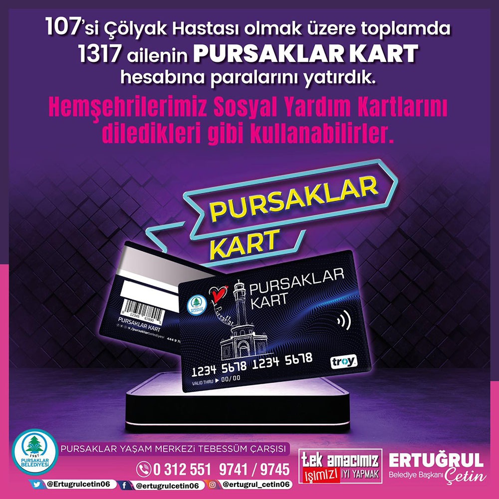 Pursaklar Belediyesi, çölyak hastaları ve ihtiyaç sahibi ailelere dağıttığı Pursaklar