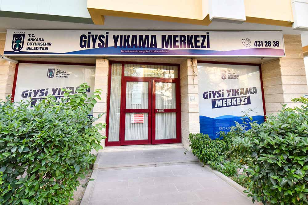 Ankara Büyükşehir Belediyesi’nin (ABB) Giysi Yıkama Merkezleri, evinde çamaşır yıkama