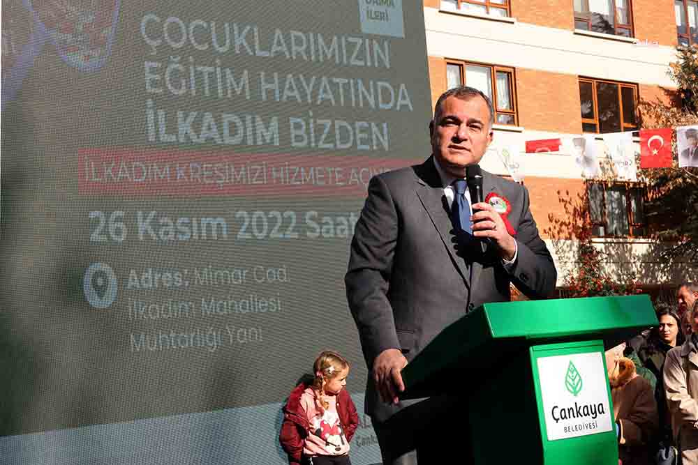 Çankaya Belediyesi’nin 13'üncü kreşi, Dikmen’deki İlkadım Mahallesi’nde düzenlenen açılış töreniyle