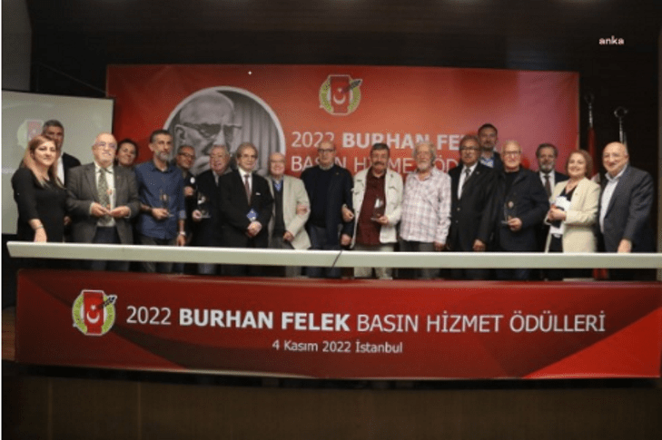 Türkiye Gazeteciler Cemiyeti'nin (TGC) önceki başkanlarından Burhan Felek adına düzenlenen