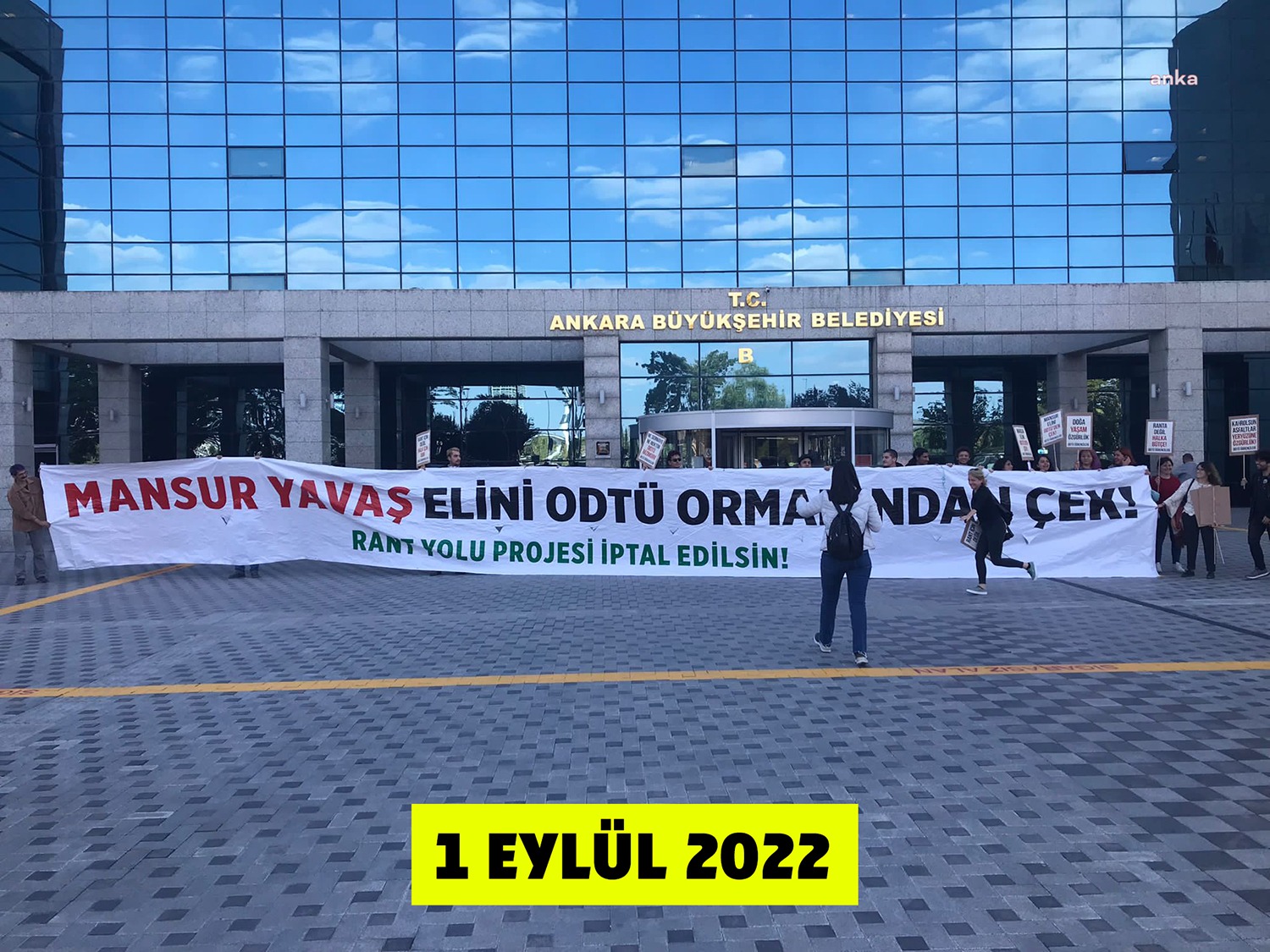 Ankara Büyükşehir Belediyesi (ABB), şu anda ODTÜ arazisinde hiçbir çalışmanın