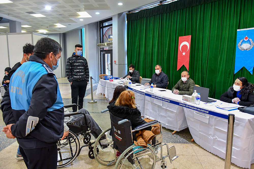 Ankara Büyükşehir Belediyesi, engelli vatandaşlara ekonomik yönden destek olmak amacıylakura