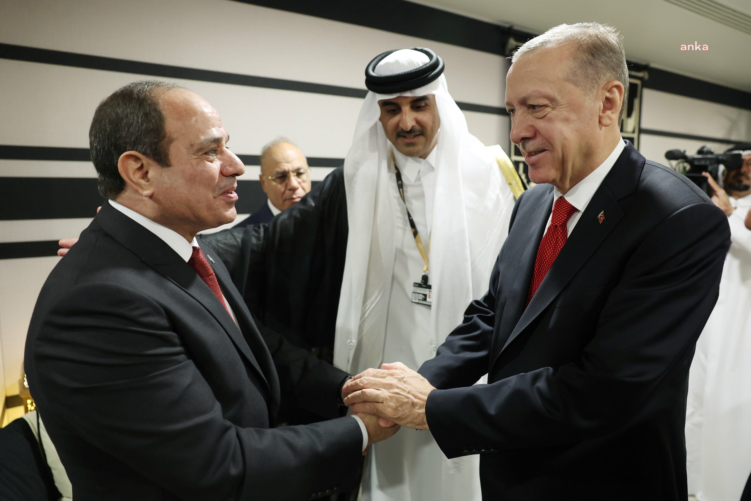 Cumhurbaşkanı Erdoğan, Mısır Cumhurbaşkanı Sisi İle Görüştü Cumhurbaşkanı Recep Tayyip Erdoğan, FIFA 2022 Dünya Kupası’nın açılış töreni