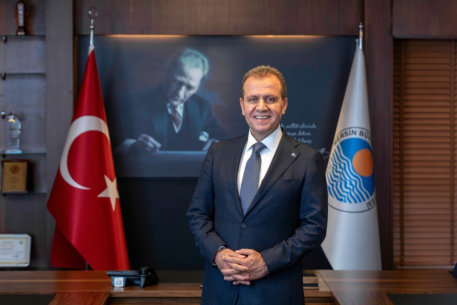 Mersin Büyükşehir Belediye Başkanı Vahap Seçer, Mustafa Kemal Atatürk’ün 84.