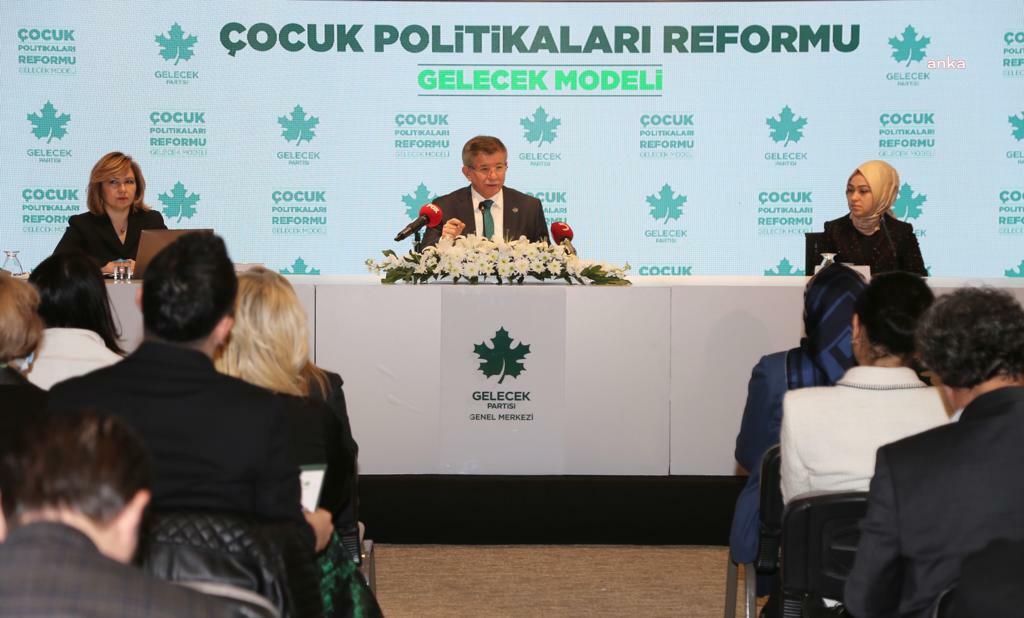 Ahmet Davutoğlu: “Çocuğa Özne Olmayı Öğreteceğiz” Gelecek Partisi Genel Başkanı Ahmet Davutoğlu, partisinin ‘Çocuk Politikaları Reformu: