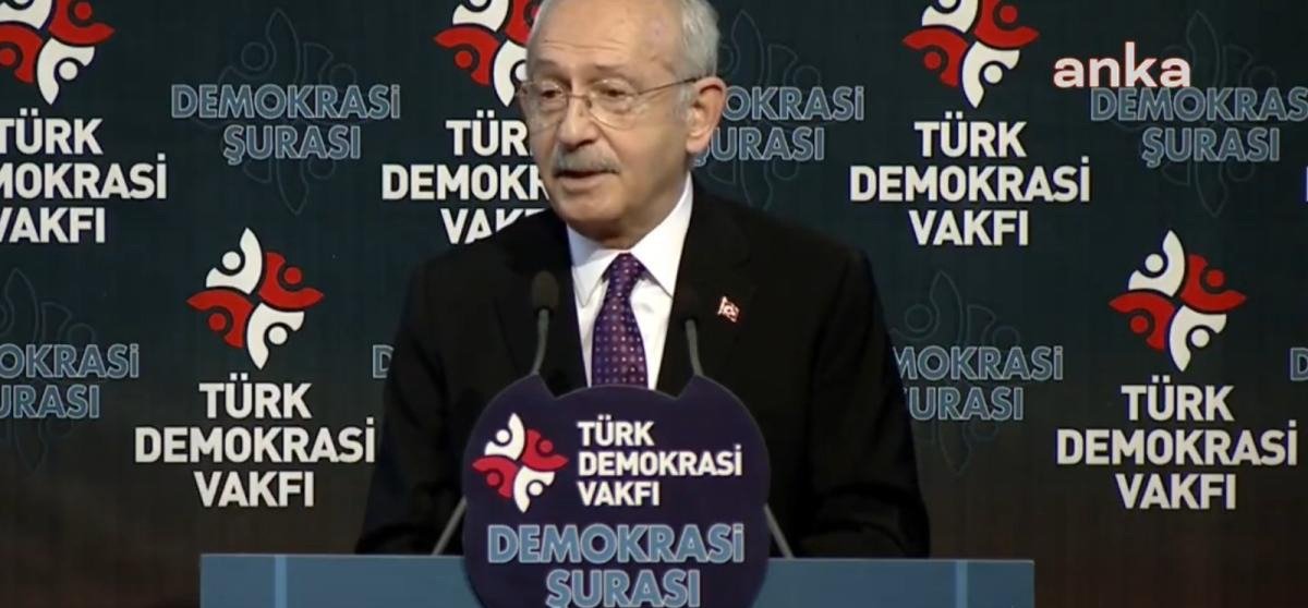 CHP Genel Başkanı Kemal Kılıçdaroğlu, Türk Demokrasi Vakfı’nın düzenlediği Demokrasi