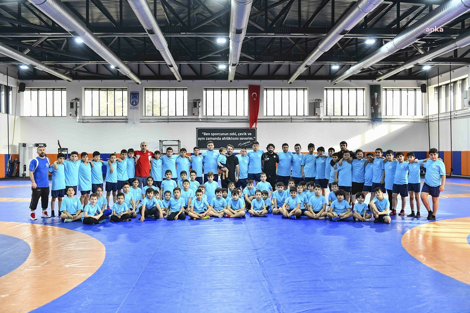 Ankara Büyükşehir Belediyesi'nin özellikle çocukların spora teşvik edilmesi için ASKİ