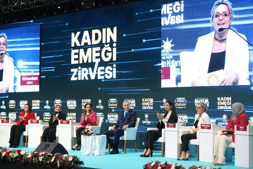 Cumhurbaşkanı Recep Tayyip Erdoğan, İstanbul’daki Kadın Emeği Zirvesi’nde, “Ülkemizde kadınların,