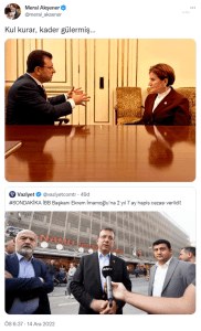 Aksener’den Mahkumiyet Karari Sonrasinda Imamoglu Ile Ilk Fotograf: "Kul Kurar, Kader Gulermis"