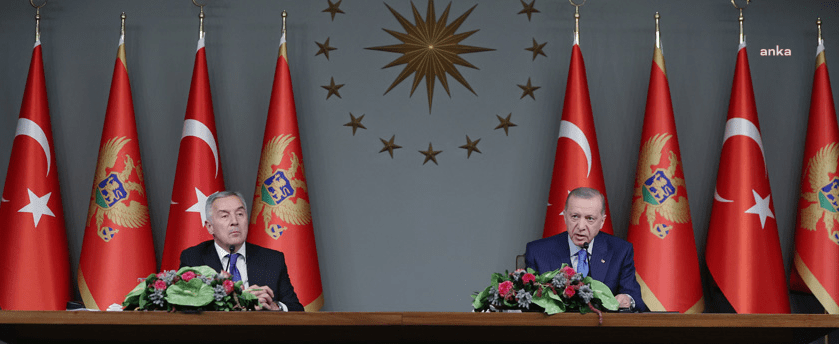 Cumhurbaşkanı Recep Tayyip Erdoğan, Karadağ Cumhurbaşkanı Milo Cukanoviç ile yaptığı