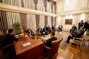 Imamoglu'nu Makaminda Ziyaret Eden Mansur Yavas: “Hukuksuz Bir Karar. Ekrem bey’in yanindayiz”