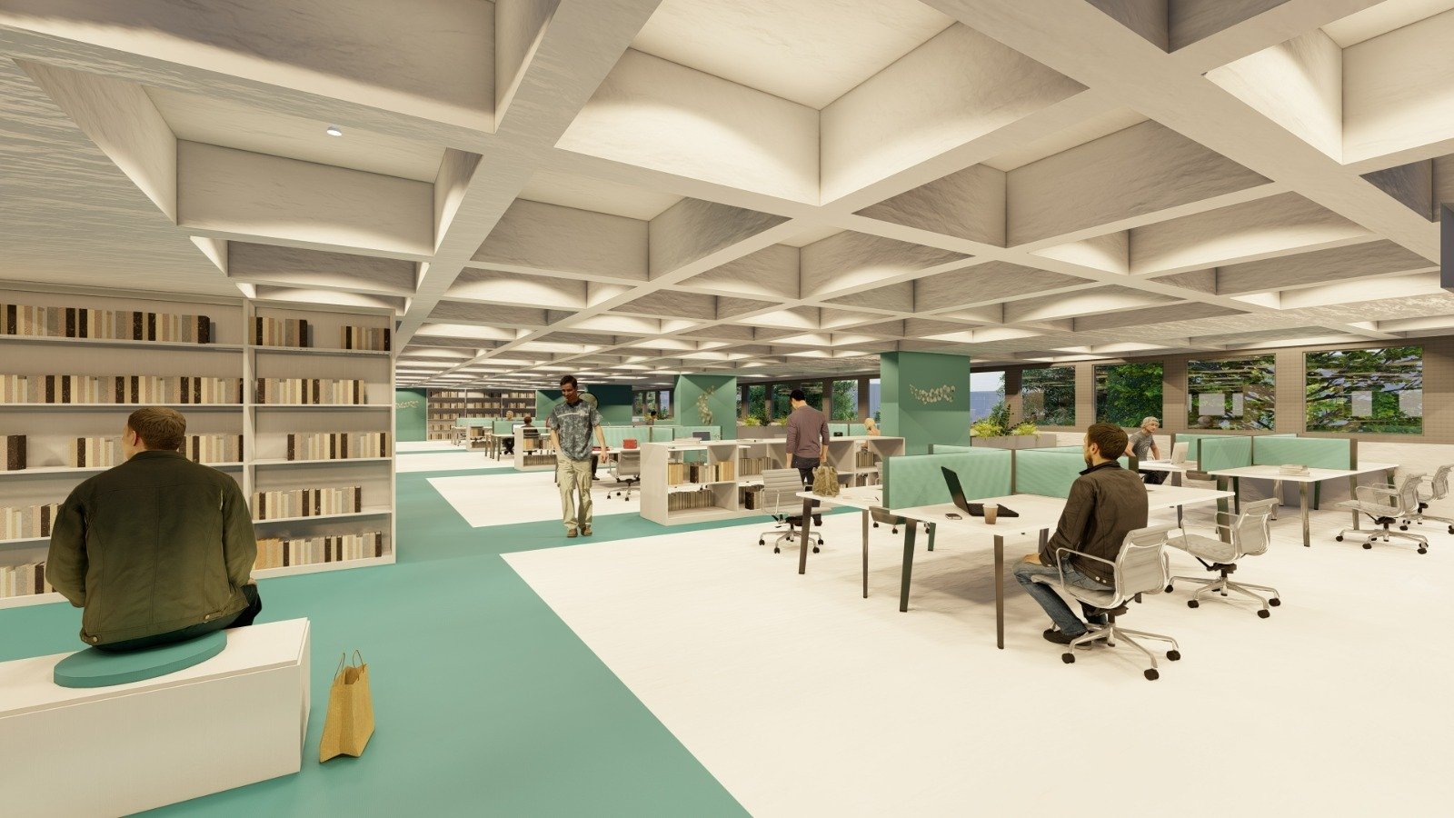 Ankara Büyükşehir Belediyesinin Sıhhiye Çok Katlı Otoparkı’nda başlattığı dönüşüm çalışmaları