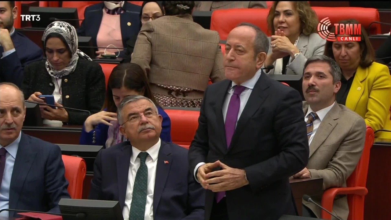 CHP İstanbul Milletvekili Mehmet Akif Hamzaçebi, TBMM Genel Kurulu’nda, Cumhurbaşkanı