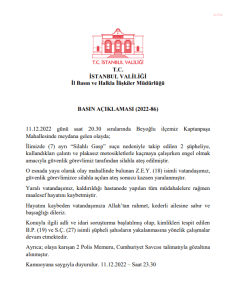 Istanbul Valiligi: Polis Silahli Gasp Sabikalisi Iki Kisiyi Durdurmak Icin Ates Etti, Ancak Yaralanan Z.E.Y. Isimli Vatandas Hayatini Kaybetti. 2 Polis Gozaltinda