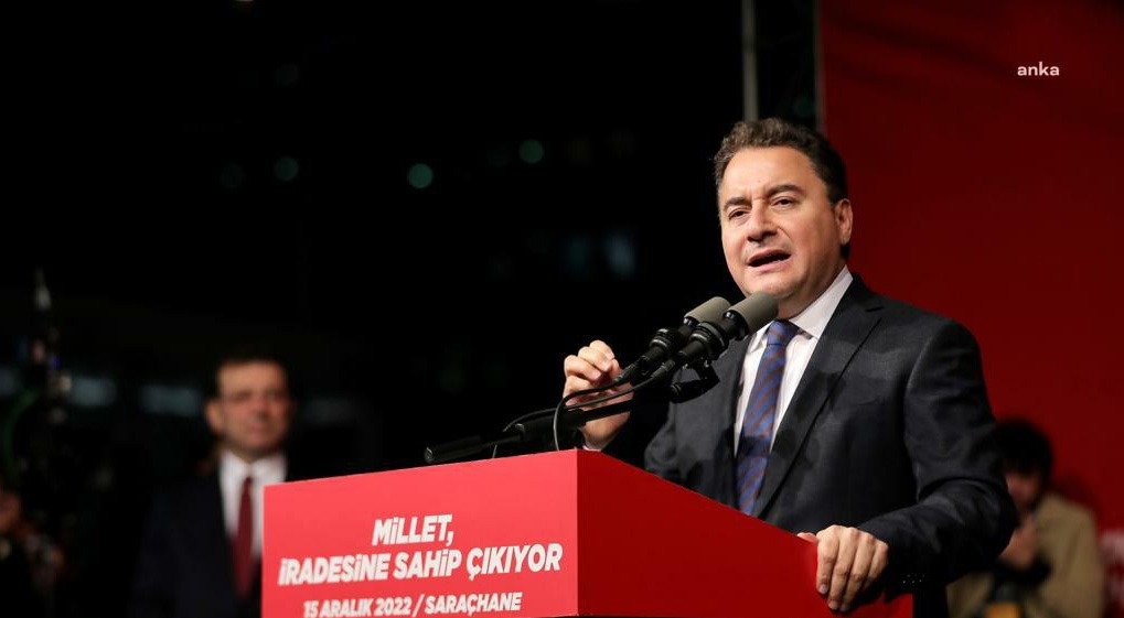 DEVA Partisi Genel Başkanı Ali Babacan Saraçhane Mitingi’nde, “Daha dünün