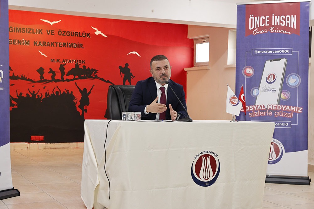 “Gençlerin hayallerinden ilham alıyorum.” diyen Sincan Belediye Başkanı Murat Ercan