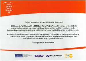 Ankara Buyuksehir Belediyesi’nin Kadin Calismalarina Hem Tesekkur Hem Odul