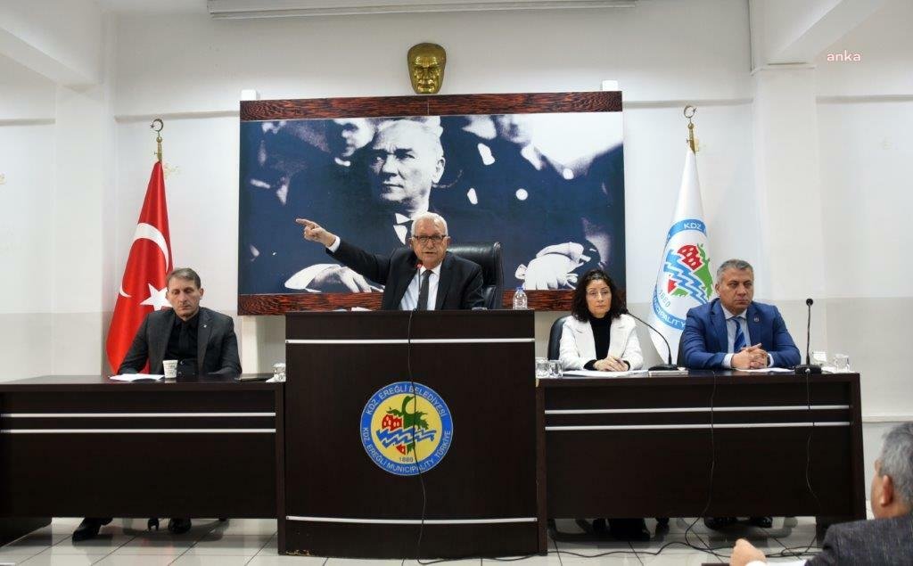 Kdz. Ereğli Belediye Başkanı Halil Posbıyık, belediye meclis toplantısında Ereğli’nin