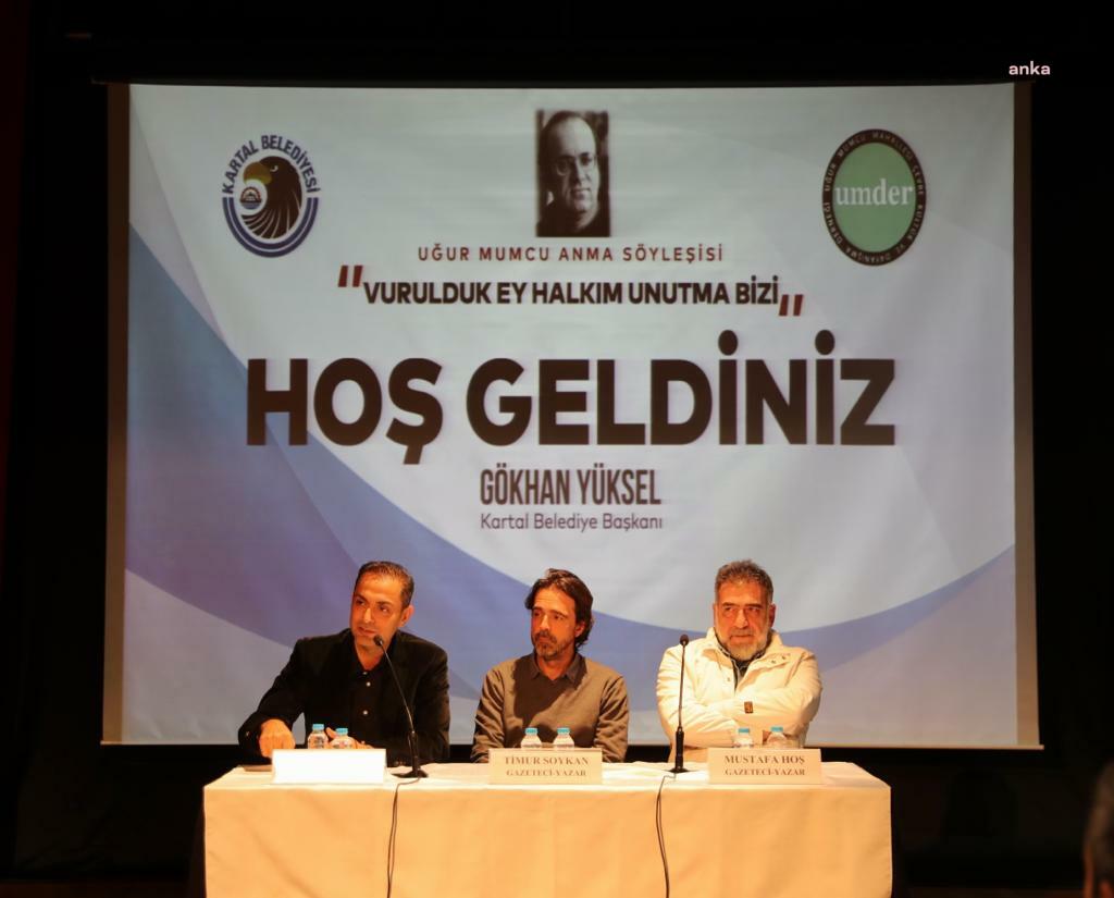 Ölümünün 30'uncu yılında araştırmacı-gazeteci Uğur Mumcu’yu anmak amacıyla Kartal Belediyesi