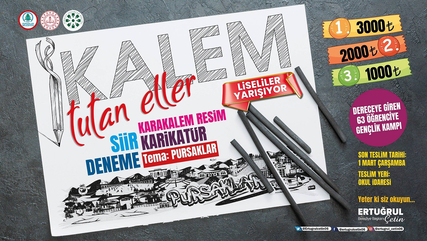 Pursaklar Belediyesi, İlçe Milli Eğitim Müdürlüğü ve Türkiye Yazarlar Birliği'nin