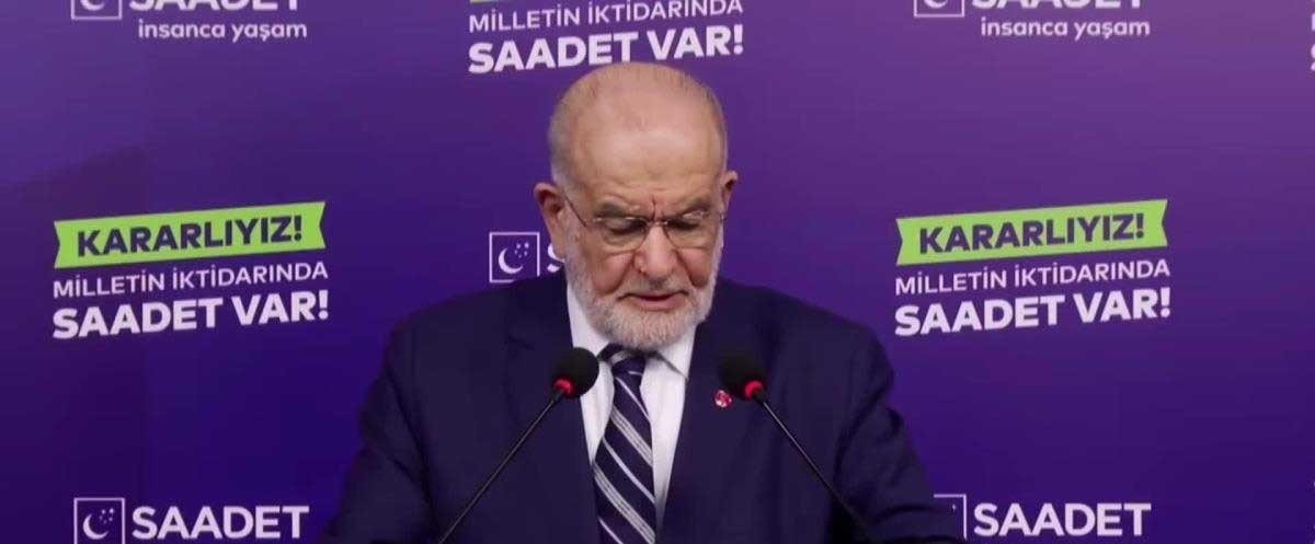 Saadet Partisi Genel Başkanı Temel Karamollaoğlu, “Gerçeklerin üstünü örtemezsiniz. Baz