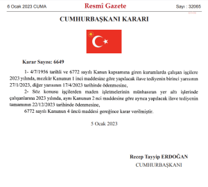 Kamu Iscilerinin Ikramiye Odemeleri 27 Ocak ve 17 Nisan'da Yapilacak