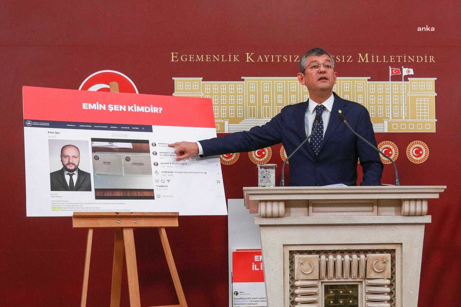 CHP Grup Başkanvekili Özgür Özel, bugün TBMM’de düzenlediği basın toplantısında